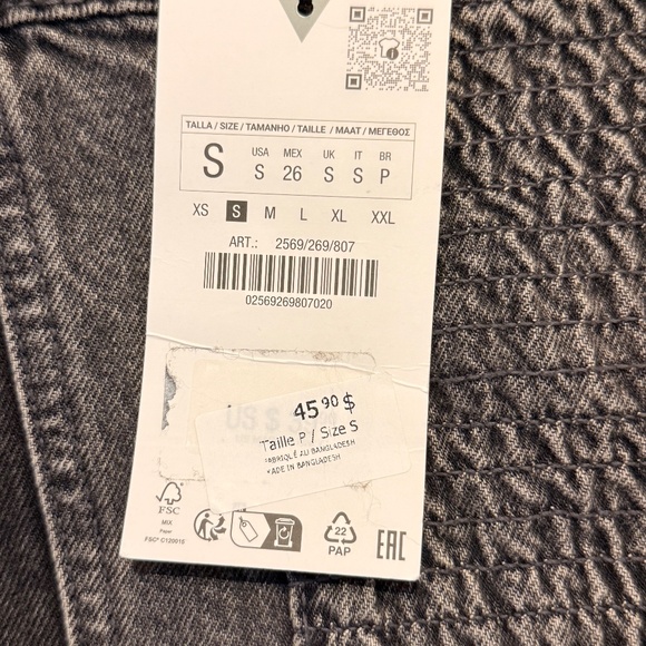 Zara denim corset top - Picture 3 of 3